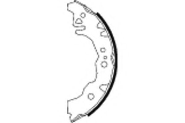 HELLA 8DB 355 003-071 Тормозные колодоки 