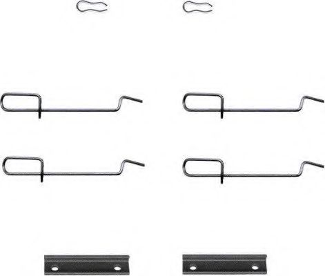 HELLA 8DZ 355 202-341 Комплектующие, колодки дискового тормоза для RENAULT 9 (Рено 9) HELLA 8DZ 355 202-341 Комплектующие, колодки дискового тормоза для RENAULT 9 (Рено 9)