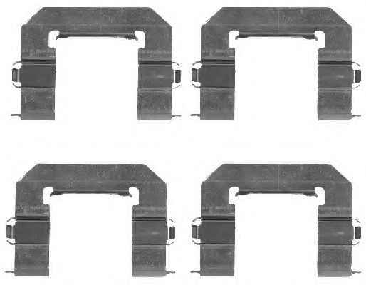 HELLA 8DZ 355 203-391 Комплектующие, колодки дискового тормоза для CHEVROLET (Шевроле) HELLA 8DZ 355 203-391 Комплектующие, колодки дискового тормоза для CHEVROLET (Шевроле)