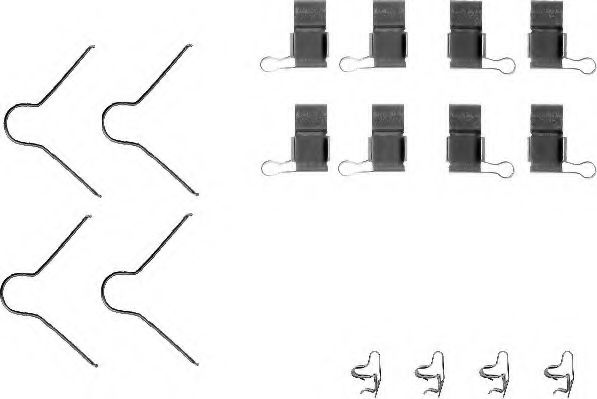 HELLA 8DZ 355 204-001 Комплектующие, колодки дискового тормоза для TOYOTA HILUX II (Тойота/тоета Хилуx 2) HELLA 8DZ 355 204-001 Комплектующие, колодки дискового тормоза для TOYOTA HILUX II (Тойота/тоета Хилуx 2)