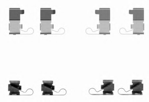 HELLA 8DZ 355 204-141 Комплектующие, колодки дискового тормоза для TOYOTA (Тойота/тоета) HELLA 8DZ 355 204-141 Комплектующие, колодки дискового тормоза для TOYOTA (Тойота/тоета)