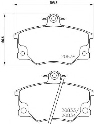 HELLA 8DB 355 005-961 Тормозные колодки для FIAT TEMPRA (Фиат Тэмпра) HELLA 8DB 355 005-961 Тормозные колодки для FIAT TEMPRA (Фиат Тэмпра)