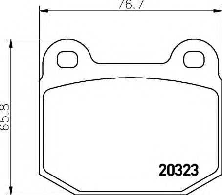 HELLA 8DB 355 007-001 Тормозные колодки для OPEL ASCONA B (Опель Асcона б) HELLA 8DB 355 007-001 Тормозные колодки для OPEL ASCONA B (Опель Асcона б)