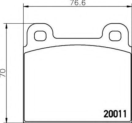 HELLA 8DB 355 017-451 Тормозные колодки для VOLKSWAGEN T3 CARAVELLE (Фольксваген Т3 cараvэллэ) HELLA 8DB 355 017-451 Тормозные колодки для VOLKSWAGEN T3 CARAVELLE (Фольксваген Т3 cараvэллэ)