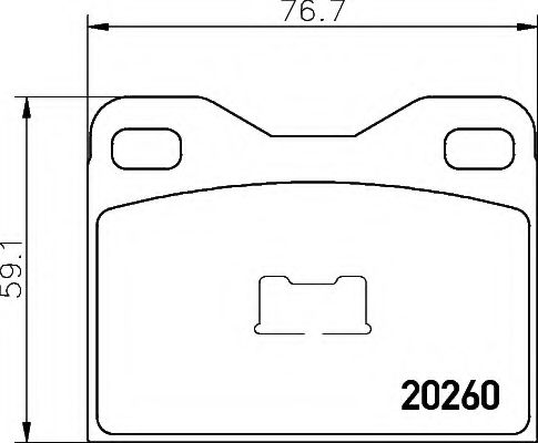 HELLA 8DB 355 007-031 Тормозные колодки для AUDI 100 (Ауди 100) HELLA 8DB 355 007-031 Тормозные колодки для AUDI 100 (Ауди 100)