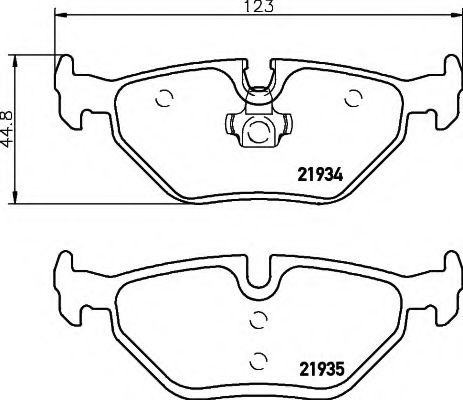 HELLA 8DB 355 008-761 Тормозные колодки для BMW (Бмв) HELLA 8DB 355 008-761 Тормозные колодки для BMW (Бмв)