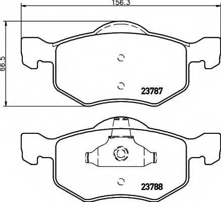 HELLA 8DB 355 010-141 Тормозные колодки для FORD USA ESCAPE (Форд сша Эскейп) HELLA 8DB 355 010-141 Тормозные колодки для FORD USA ESCAPE (Форд сша Эскейп)