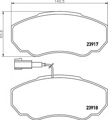 HELLA 8DB 355 010-391 Тормозные колодки для CITROëN (Cитроëн) HELLA 8DB 355 010-391 Тормозные колодки для CITROëN (Cитроëн)