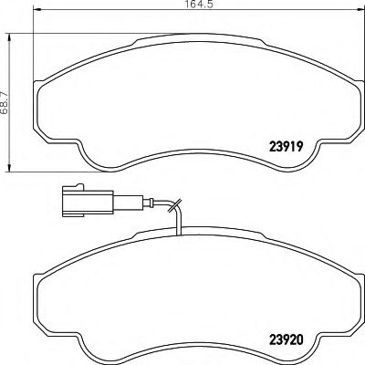 HELLA 8DB 355 010-401 Тормозные колодки для CITROëN (Cитроëн) HELLA 8DB 355 010-401 Тормозные колодки для CITROëN (Cитроëн)