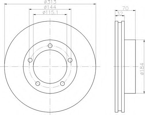 HELLA 8DD 355 107-871 Тормозной диск для TOYOTA (FAW) LAND CRUISER 100 (Тойота/тоета (фав) Ленд крузер 100) HELLA 8DD 355 107-871 Тормозной диск для TOYOTA (FAW) LAND CRUISER 100 (Тойота/тоета (фав) Ленд крузер 100)