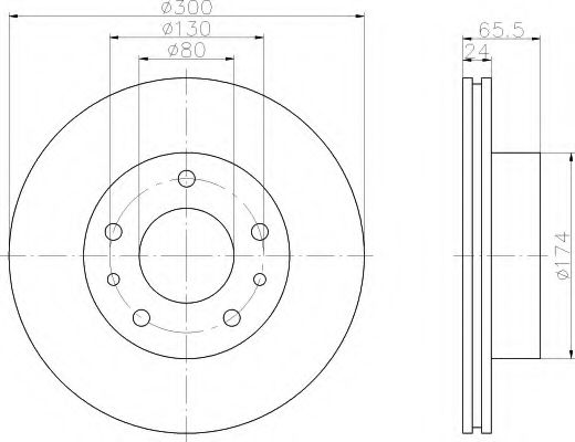 HELLA 8DD 355 104-431 Тормозной диск для FIAT (Фиат) HELLA 8DD 355 104-431 Тормозной диск для FIAT (Фиат)