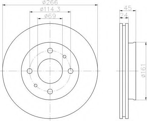 HELLA 8DD 355 102-011 Тормозной диск для MITSUBISHI ETERNA IV (Митсубиши/митсубиси Этэрна иv) HELLA 8DD 355 102-011 Тормозной диск для MITSUBISHI ETERNA IV (Митсубиши/митсубиси Этэрна иv)