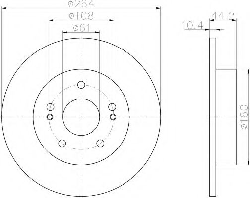 HELLA 8DD 355 103-541 Тормозной диск для RENAULT SAFRANE (Рено Сафранэ) HELLA 8DD 355 103-541 Тормозной диск для RENAULT SAFRANE (Рено Сафранэ)