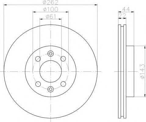 HELLA 8DD 355 103-491 Тормозной диск для RENAULT SAFRANE (Рено Сафранэ) HELLA 8DD 355 103-491 Тормозной диск для RENAULT SAFRANE (Рено Сафранэ)
