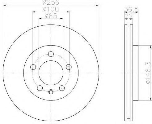 HELLA 8DD 355 105-361 Тормозной диск для SEAT TOLEDO II (Сеат Толедо 2) HELLA 8DD 355 105-361 Тормозной диск для SEAT TOLEDO II (Сеат Толедо 2)