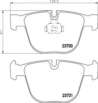 HELLA 8DB 355 010-751 Тормозные колодки для ROLLSROYCE (Роллсроъcэ) HELLA 8DB 355 010-751 Тормозные колодки для ROLLSROYCE (Роллсроъcэ)