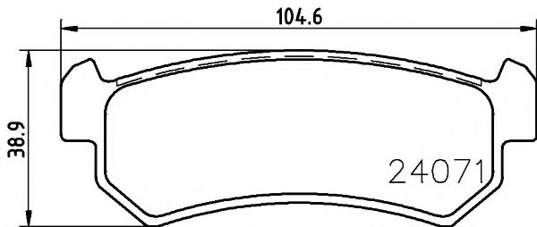 HELLA 8DB 355 011-451 Тормозные колодки для DAEWOO (Дэу) HELLA 8DB 355 011-451 Тормозные колодки для DAEWOO (Дэу)