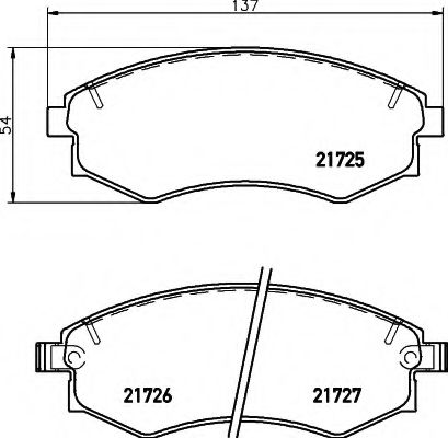 HELLA 8DB 355 012-161 Тормозные колодки для SSANGYONG MUSSO (Сан-янг/санянг Муссо) HELLA 8DB 355 012-161 Тормозные колодки для SSANGYONG MUSSO (Сан-янг/санянг Муссо)