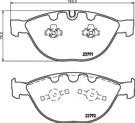 HELLA 8DB 355 006-551 Тормозные колодки для ROLLSROYCE (Роллсроъcэ) HELLA 8DB 355 006-551 Тормозные колодки для ROLLSROYCE (Роллсроъcэ)