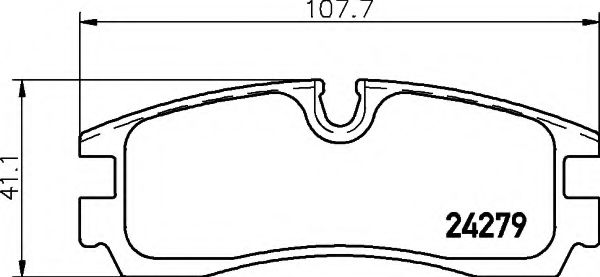 HELLA 8DB 355 006-611 Тормозные колодки для CADILLAC SEVILLE (Кадилак Сэvиллэ) HELLA 8DB 355 006-611 Тормозные колодки для CADILLAC SEVILLE (Кадилак Сэvиллэ)