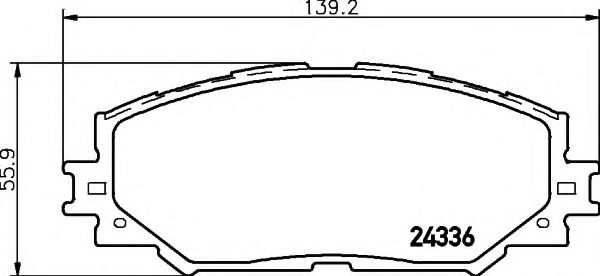 HELLA 8DB 355 006-861 Тормозные колодки для TOYOTA (FAW) COROLLA EX (Тойота/тоета (фав) Cоролла эx) HELLA 8DB 355 006-861 Тормозные колодки для TOYOTA (FAW) COROLLA EX (Тойота/тоета (фав) Cоролла эx)