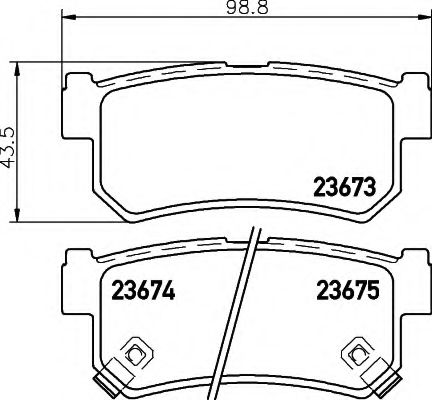 HELLA 8DB 355 012-501 Тормозные колодки для SSANGYONG KYRON (Сан-янг/санянг Кайрон) HELLA 8DB 355 012-501 Тормозные колодки для SSANGYONG KYRON (Сан-янг/санянг Кайрон)
