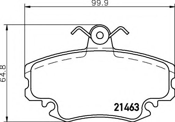 HELLA 8DB 355 018-131 Тормозные колодки для RENAULT FUEGO (Рено Фуэго) HELLA 8DB 355 018-131 Тормозные колодки для RENAULT FUEGO (Рено Фуэго)