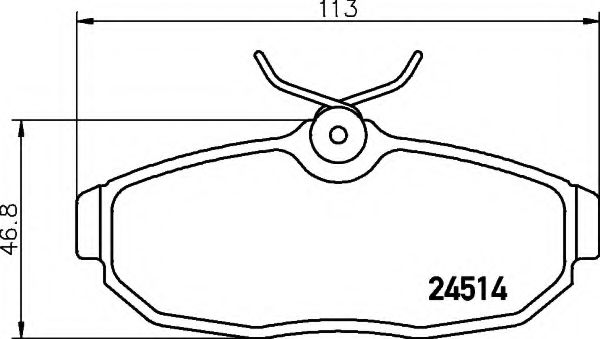 HELLA 8DB 355 013-111 Тормозные колодки для FORD-USA (Форд-уса) HELLA 8DB 355 013-111 Тормозные колодки для FORD-USA (Форд-уса)