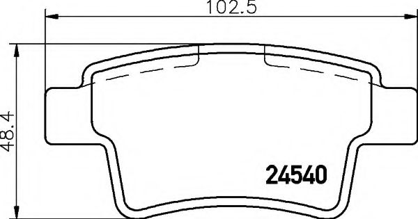 HELLA 8DB 355 013-361 Тормозные колодки для CITROËN C4 PICASSO I (CитроËн С4 пикассо 1) HELLA 8DB 355 013-361 Тормозные колодки для CITROËN C4 PICASSO I (CитроËн С4 пикассо 1)