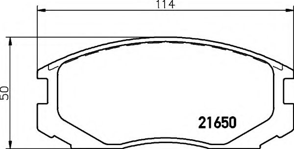 HELLA 8DB 355 017-161 Тормозные колодки для MITSUBISHI LANCER IV (Митсубиши/митсубиси Ланcэр иv) HELLA 8DB 355 017-161 Тормозные колодки для MITSUBISHI LANCER IV (Митсубиши/митсубиси Ланcэр иv)