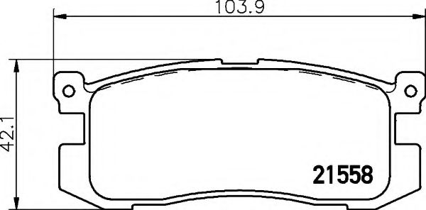 HELLA 8DB 355 016-361 Тормозные колодки для MAZDA 626 III (Мазда 626 3) HELLA 8DB 355 016-361 Тормозные колодки для MAZDA 626 III (Мазда 626 3)