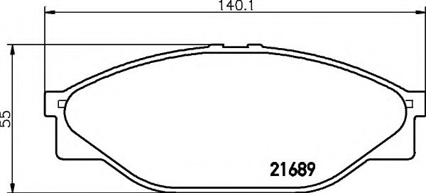 HELLA 8DB 355 016-411 Тормозные колодки для GREAT WALL SING (Грейтвол Синг) HELLA 8DB 355 016-411 Тормозные колодки для GREAT WALL SING (Грейтвол Синг)