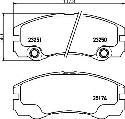 HELLA 8DB 355 017-131 Тормозные колодки для OPEL FRONTERA B (Опель Фронтера б) HELLA 8DB 355 017-131 Тормозные колодки для OPEL FRONTERA B (Опель Фронтера б)