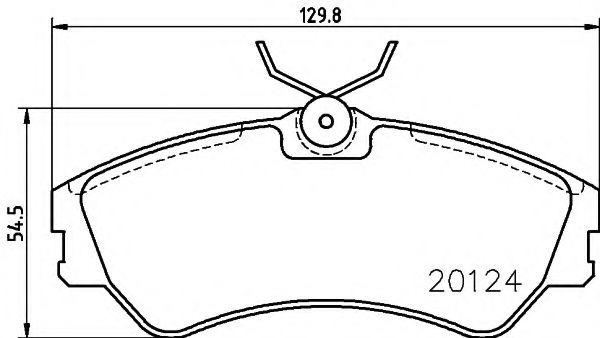 HELLA 8DB 355 017-881 Тормозные колодки для VOLKSWAGEN T4 MULTIVAN (Фольксваген Т4 мултиvан) HELLA 8DB 355 017-881 Тормозные колодки для VOLKSWAGEN T4 MULTIVAN (Фольксваген Т4 мултиvан)
