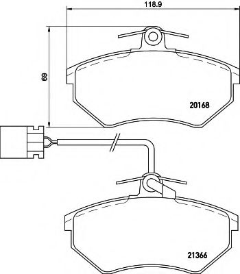 HELLA 8DB 355 017-971 Тормозные колодки для VOLKSWAGEN (Фольксваген) HELLA 8DB 355 017-971 Тормозные колодки для VOLKSWAGEN (Фольксваген)
