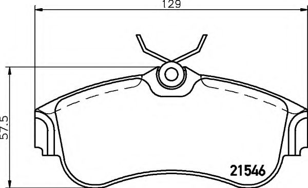 HELLA 8DB 355 018-011 Тормозные колодки для NISSAN PRIMERA (Ниссан Примера) HELLA 8DB 355 018-011 Тормозные колодки для NISSAN PRIMERA (Ниссан Примера)