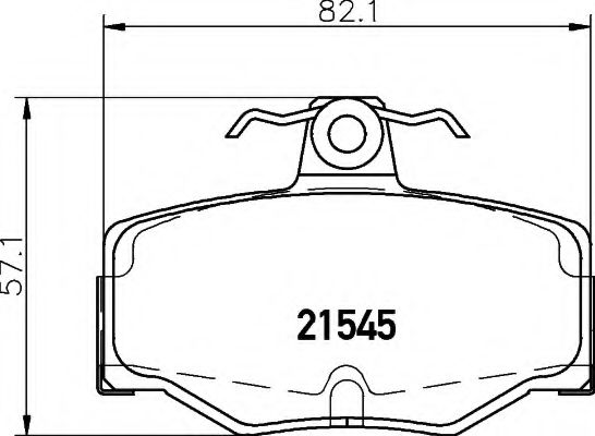 HELLA 8DB 355 018-021 Тормозные колодки для NISSAN PRIMERA (Ниссан Примера) HELLA 8DB 355 018-021 Тормозные колодки для NISSAN PRIMERA (Ниссан Примера)