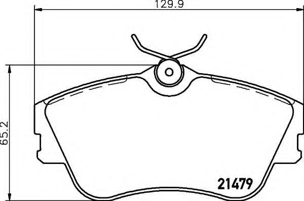HELLA 8DB 355 018-071 Тормозные колодки для VOLKSWAGEN T4 MULTIVAN (Фольксваген Т4 мултиvан) HELLA 8DB 355 018-071 Тормозные колодки для VOLKSWAGEN T4 MULTIVAN (Фольксваген Т4 мултиvан)