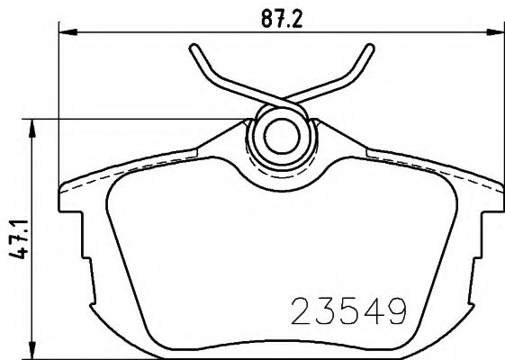 HELLA 8DB 355 018-271 Тормозные колодки для PROTON WAJA (Протон Важа) HELLA 8DB 355 018-271 Тормозные колодки для PROTON WAJA (Протон Важа)