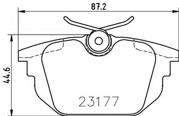 HELLA 8DB 355 018-371 Тормозные колодки для FIAT TEMPRA (Фиат Тэмпра) HELLA 8DB 355 018-371 Тормозные колодки для FIAT TEMPRA (Фиат Тэмпра)
