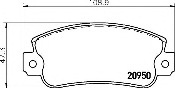 HELLA 8DB 355 018-991 Тормозные колодки для FIAT STRADA II (Фиат Страда 2) HELLA 8DB 355 018-991 Тормозные колодки для FIAT STRADA II (Фиат Страда 2)