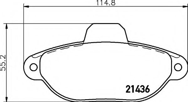 HELLA 8DB 355 019-931 Тормозные колодки для FIAT 500 (Фиат 500) HELLA 8DB 355 019-931 Тормозные колодки для FIAT 500 (Фиат 500)