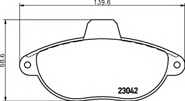 HELLA 8DB 355 019-251 Тормозные колодки для CITROËN DISPATCH (CитроËн Диспатч) HELLA 8DB 355 019-251 Тормозные колодки для CITROËN DISPATCH (CитроËн Диспатч)
