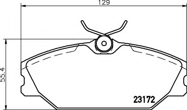 HELLA 8DB 355 019-391 Тормозные колодки для RENAULT SCNIC I (Рено Сценик и) HELLA 8DB 355 019-391 Тормозные колодки для RENAULT SCNIC I (Рено Сценик и)