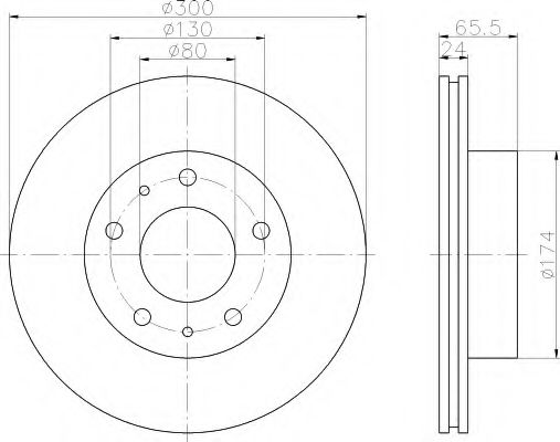 HELLA 8DD 355 109-021 Тормозной диск для FIAT (Фиат) HELLA 8DD 355 109-021 Тормозной диск для FIAT (Фиат)