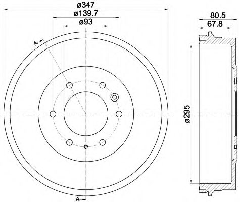 HELLA 8DT 355 301-831 Тормозной барабан для MAZDA PROCEED (Мазда Просид) HELLA 8DT 355 301-831 Тормозной барабан для MAZDA PROCEED (Мазда Просид)