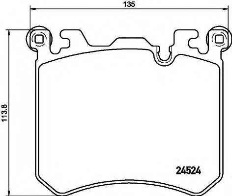 HELLA 8DB 355 020-431 Тормозные колодки для ROLLS-ROYCE WRAITH (Ролс-ройс Враитх) HELLA 8DB 355 020-431 Тормозные колодки для ROLLS-ROYCE WRAITH (Ролс-ройс Враитх)