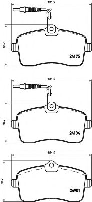 HELLA 8DB 355 020-671 Тормозные колодки для PEUGEOT 407 (Пежо 407) HELLA 8DB 355 020-671 Тормозные колодки для PEUGEOT 407 (Пежо 407)