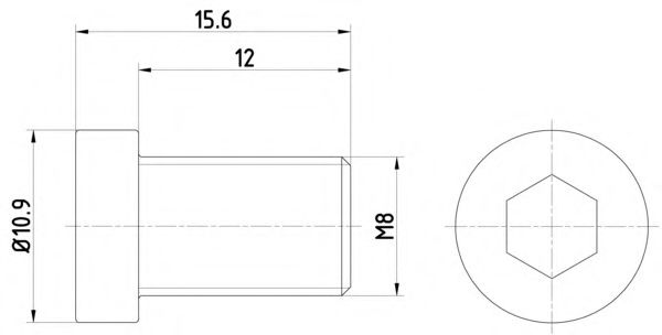HELLA 8DZ 355 209-091 Болт, диск тормозного механизма для BMW 7 (Бмв 7) HELLA 8DZ 355 209-091 Болт, диск тормозного механизма для BMW 7 (Бмв 7)