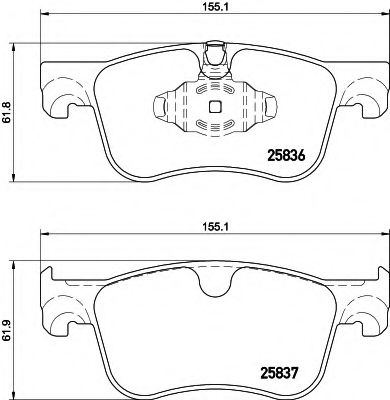 HELLA 8DB 355 020-931 Тормозные колодки для CITROËN C4 PICASSO II (CитроËн С4 пикассо 2) HELLA 8DB 355 020-931 Тормозные колодки для CITROËN C4 PICASSO II (CитроËн С4 пикассо 2)